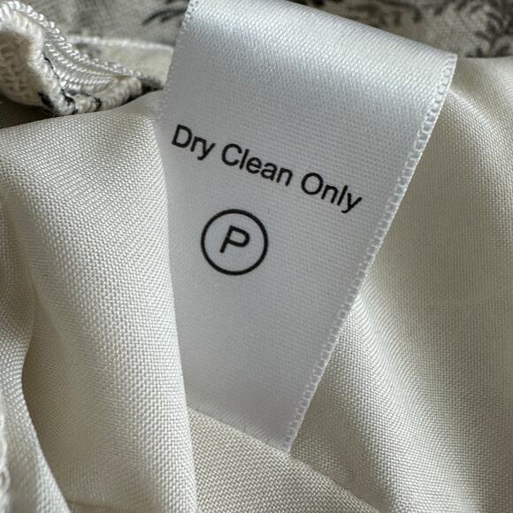 coldwater creek embroidered jacquard blazer womens large ivory black floral - Picture 4 of 15